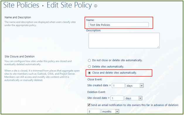Site Policy 